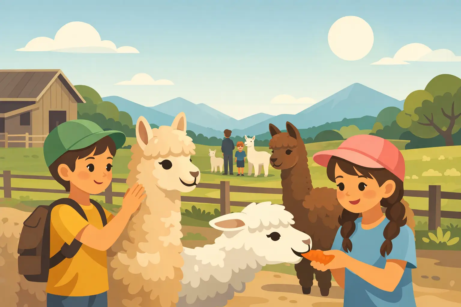Attività per bambini con alpaca: cosa aspettarsi Attività per bambini con alpaca: cosa aspettarsi