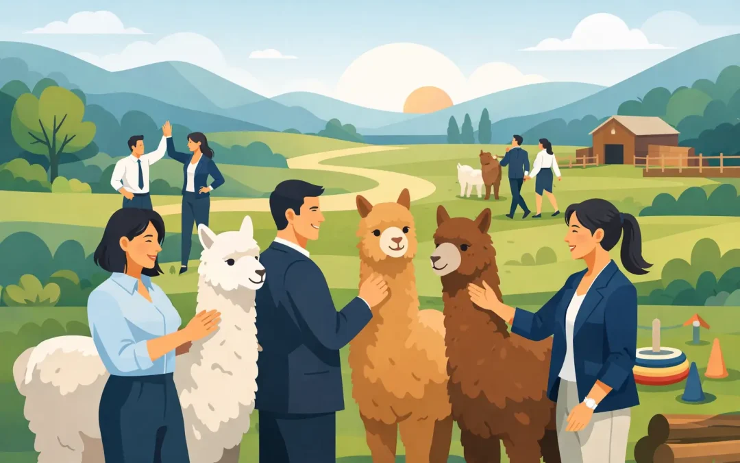 Alpaca per team building: come funziona