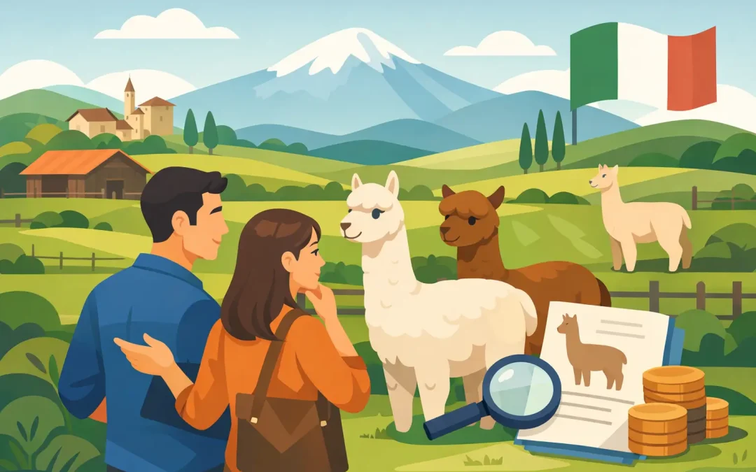 Come comprare alpaca in Italia con consapevolezza