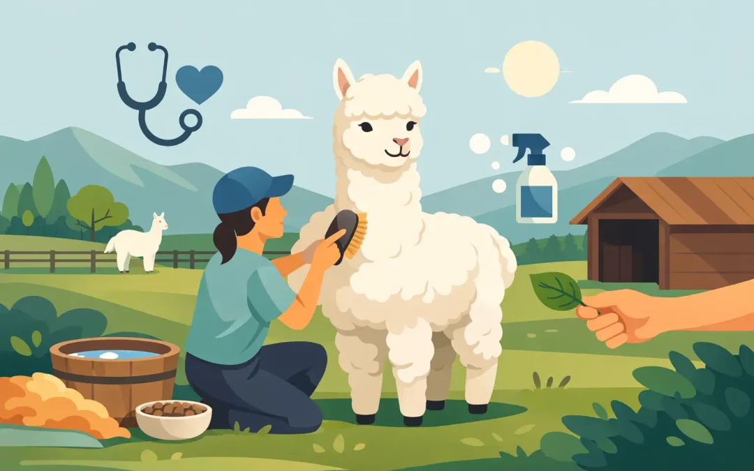 Come prendersi cura di un alpaca bene