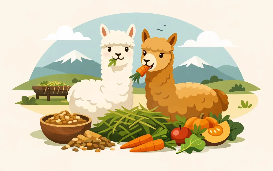 Cosa mangiano gli alpaca davvero?