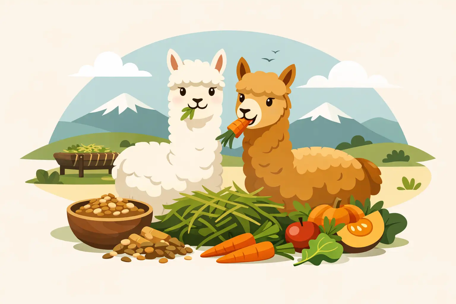 Cosa mangiano gli alpaca davvero?