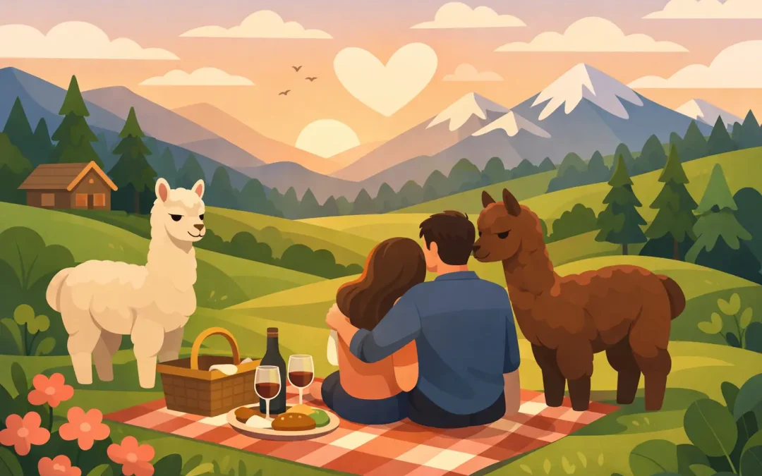 Esperienza romantica con alpaca: cosa aspettarsi