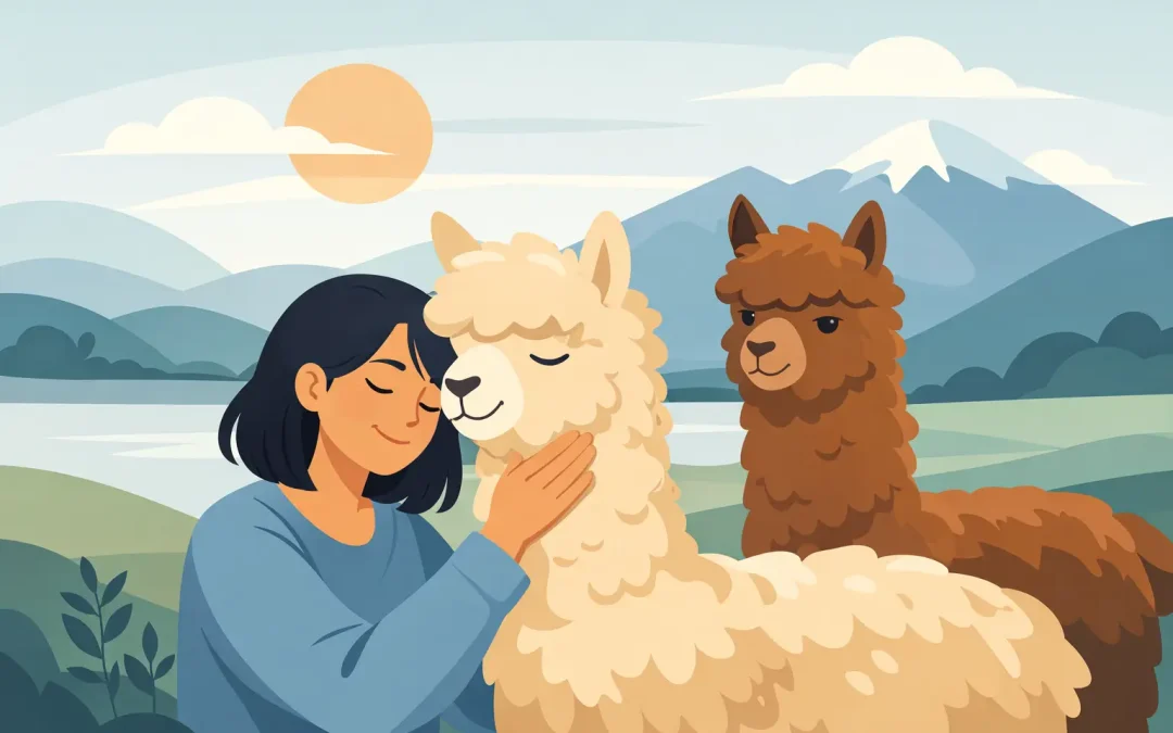 I benefici emotivi degli alpaca