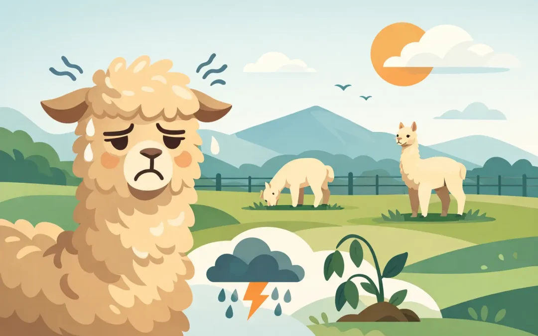 Come riconoscere un alpaca stressato