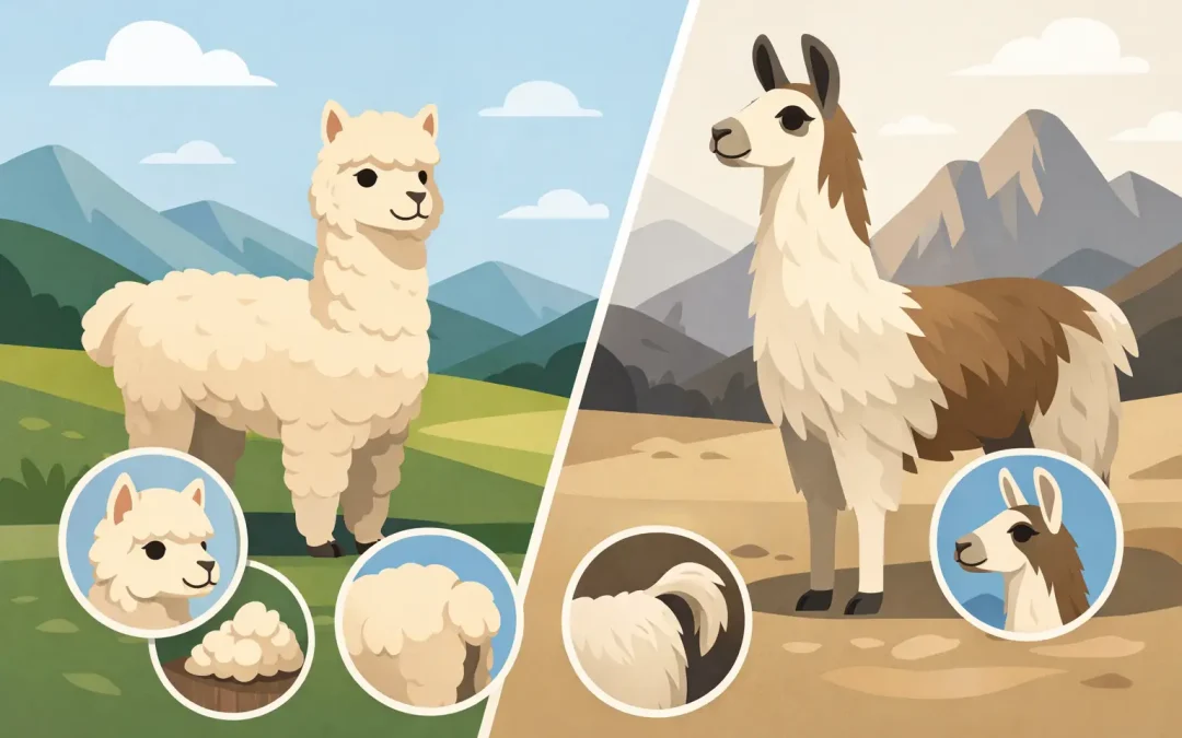 Differenza tra alpaca e lama in 8 dettagli