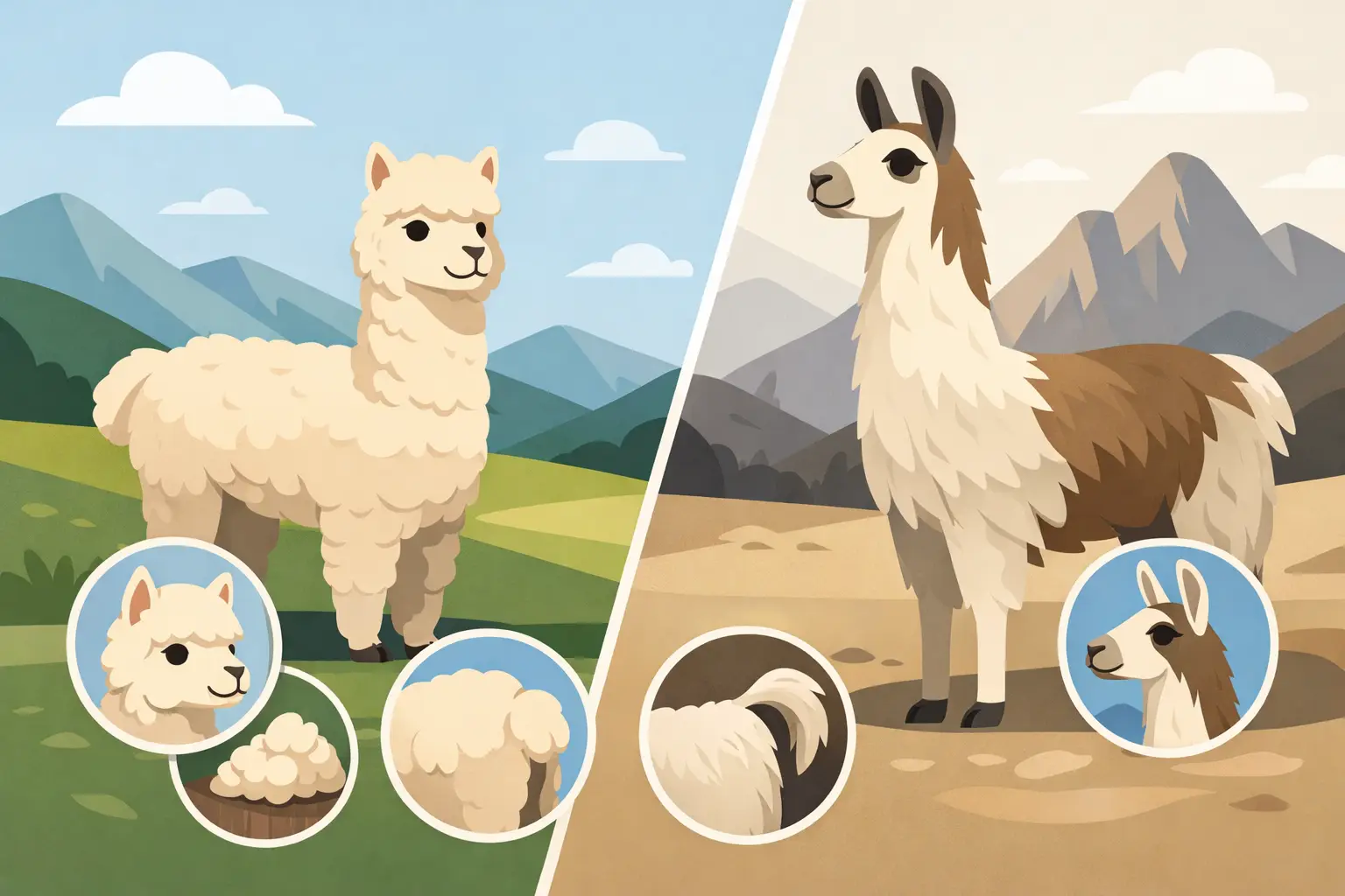 Differenza tra alpaca e lama in 8 dettagli