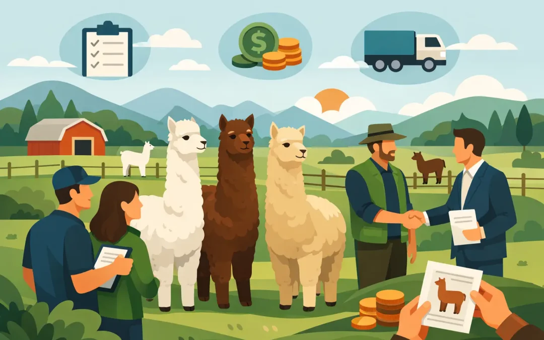 Guida alla vendita di alpaca per allevamento