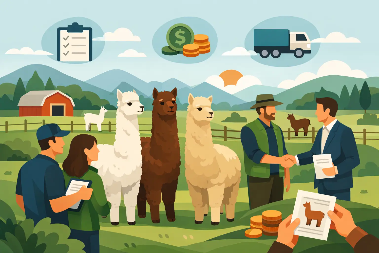 Guida alla vendita di alpaca per allevamento Guida alla vendita di alpaca per allevamento