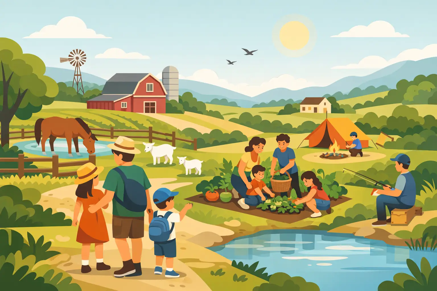Le migliori attività rurali per le famiglie