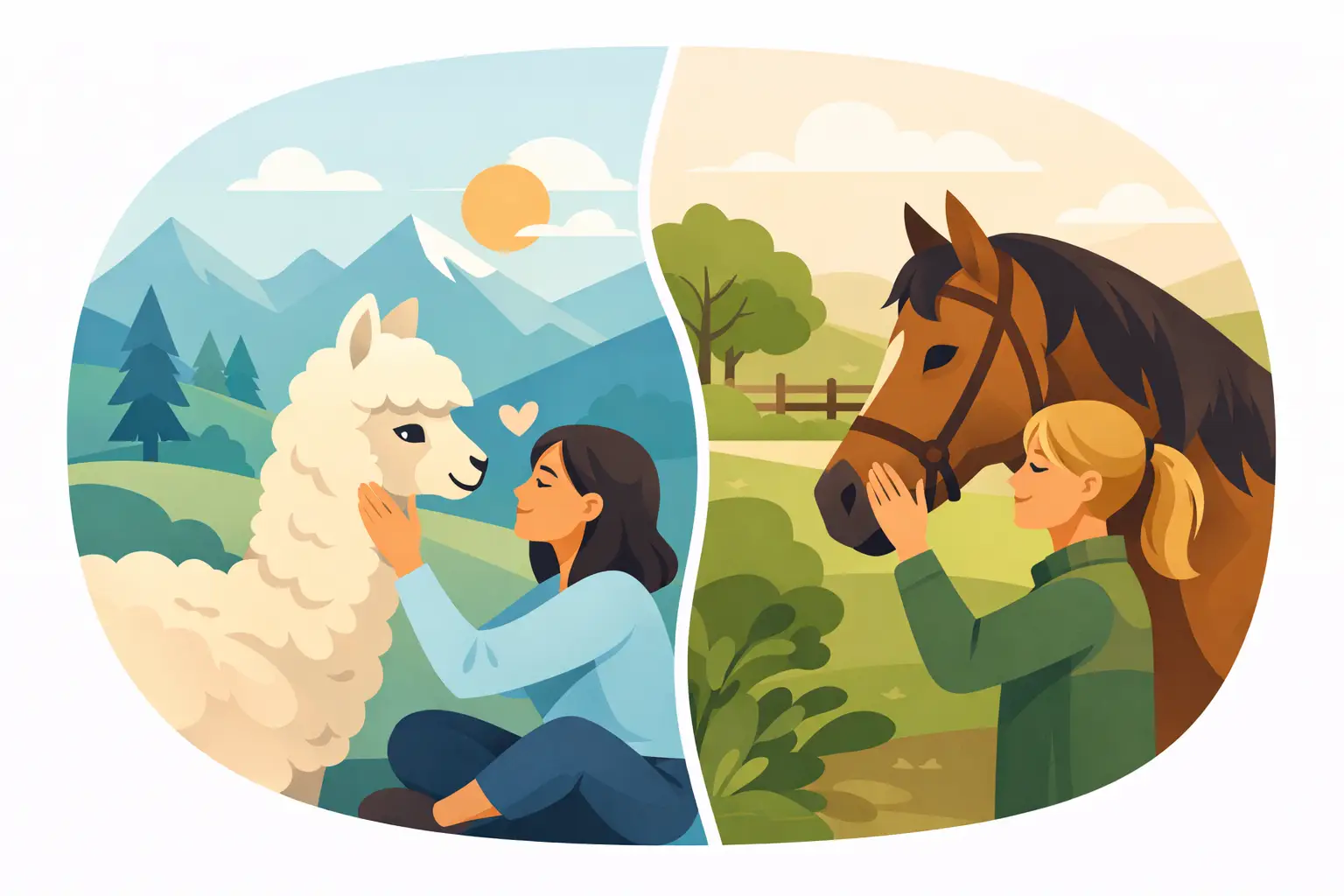 Terapia alpaca o equina, quali differenze?