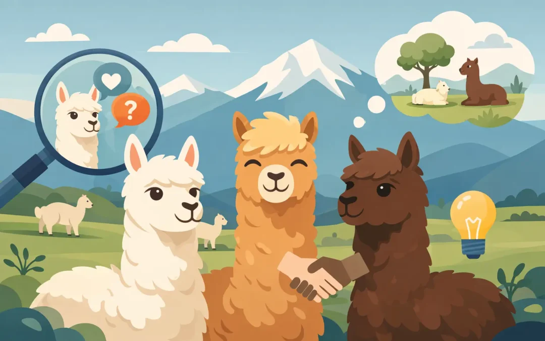 Il carattere degli alpaca spiegato bene