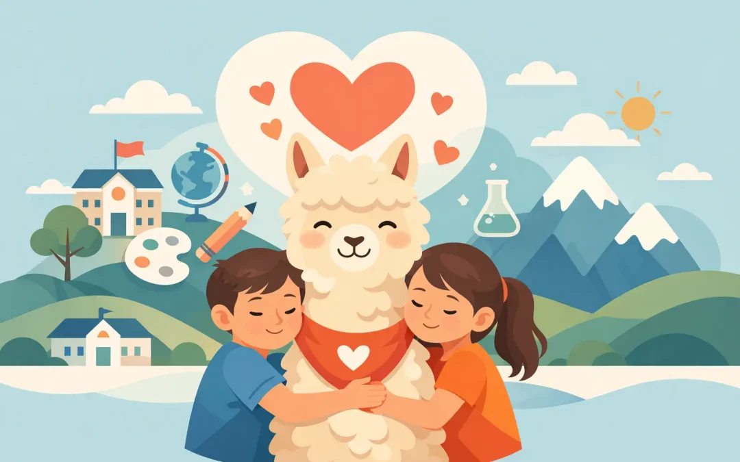 Progetto scolastico alpaca che resta nel cuore