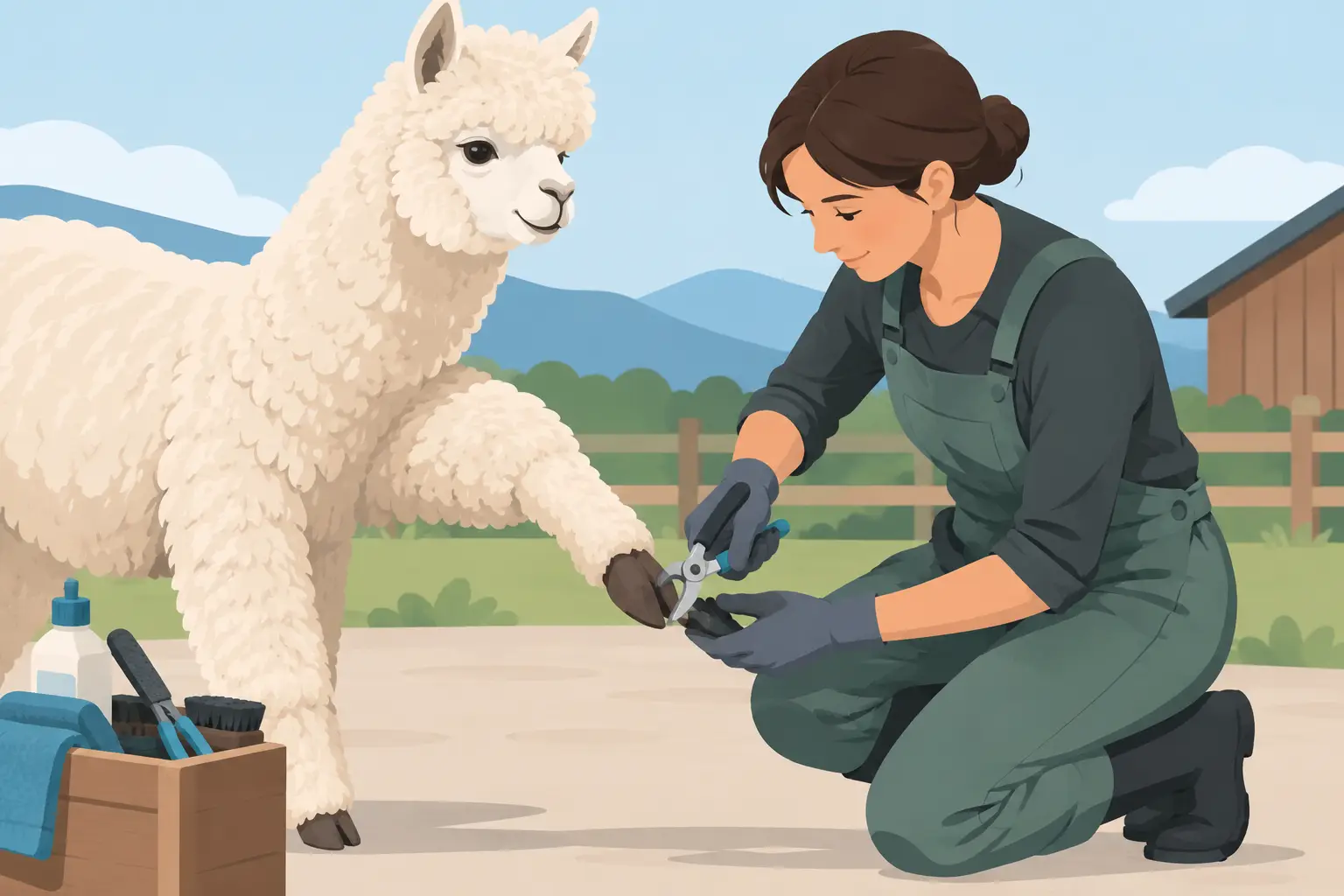 Come curare le unghie degli alpaca in sicurezza