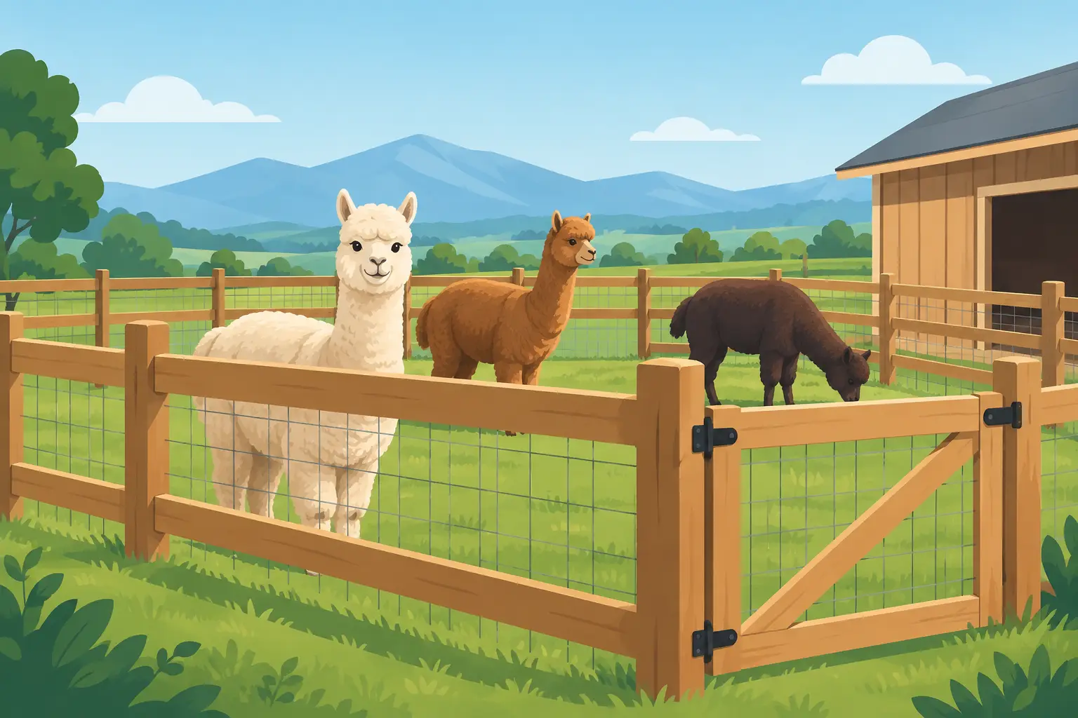 Guida ai recinti sicuri per alpaca in fattoria