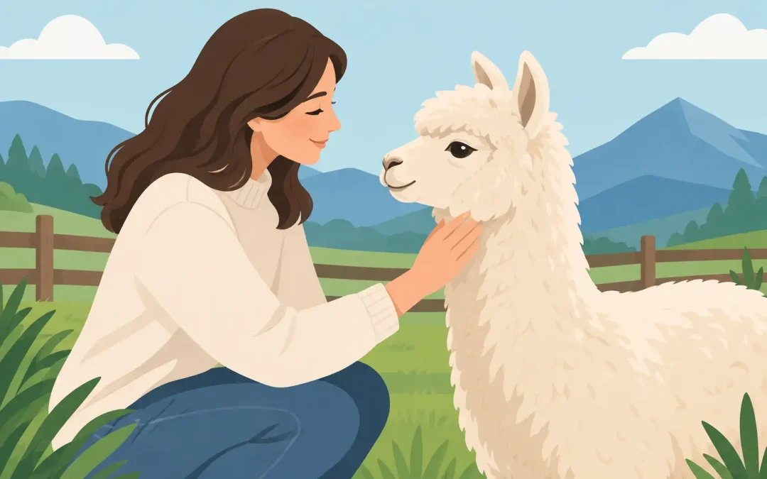 Si possono accarezzare alpaca? Sì, con rispetto